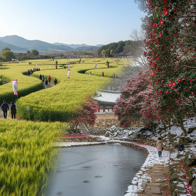 고창 청보리밭 축제와 선운사 동백꽃 여행 코스, 계절마다 다른 매력을 보여주는 인생 여행지 완벽 가이드