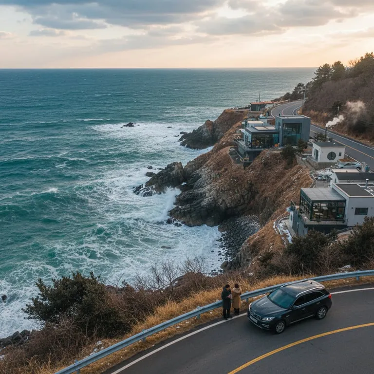 겨울 바다의 매력을 느낄 수 있는 동해안 드라이브 코스, 7번 국도 따라 만나는 오션뷰 맛집과 카페 베스트