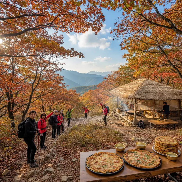 가을 단풍 구경하기 좋은 국내 산행 코스 추천, 초보자도 쉽게 오르는 등산 코스와 근처 파전 맛집 가이드