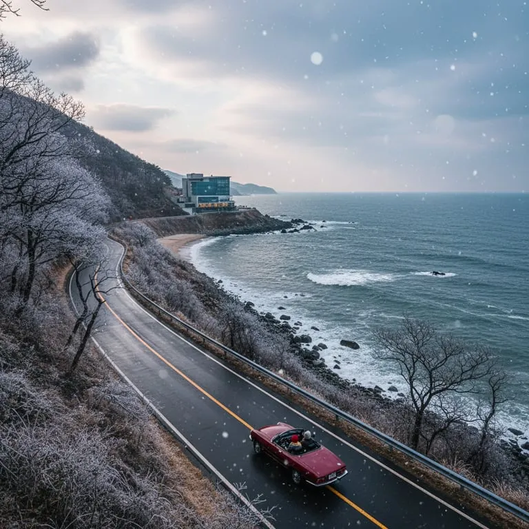 겨울 바다의 낭만을 느낄 수 있는 동해안 드라이브 코스, 7번 국도 따라 만나는 숨은 명소와 오션뷰 숙소