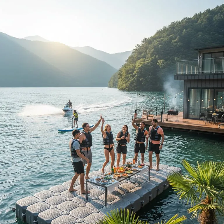 친구들과 우정 여행 떠나기 좋은 국내 여행지 추천, 신나는 수상 레저와 바비큐 파티가 있는 펜션 예약 팁